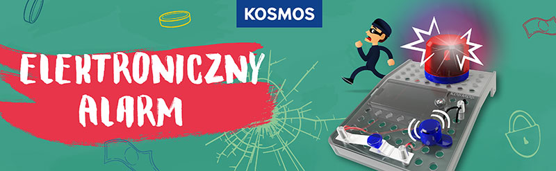 Infografika Elektroniczny Alarm – zestaw edukacyjny – Piatnik – 8+