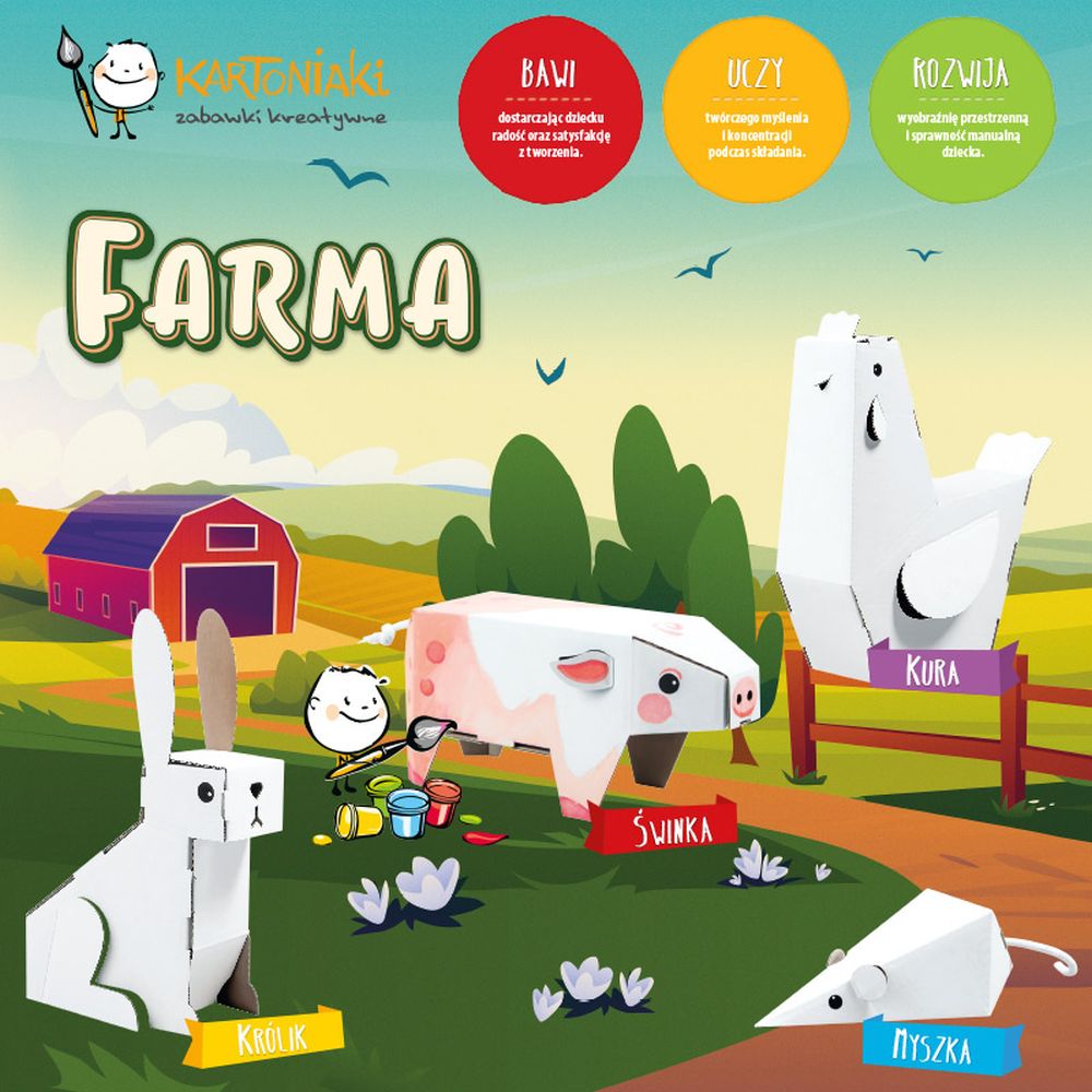 kartoniaki farma zestaw kreatywny dla dzieci