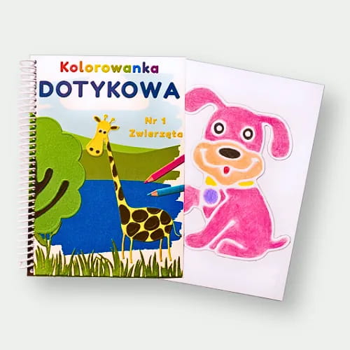 malowanka dotykowa ze zwierzątkami